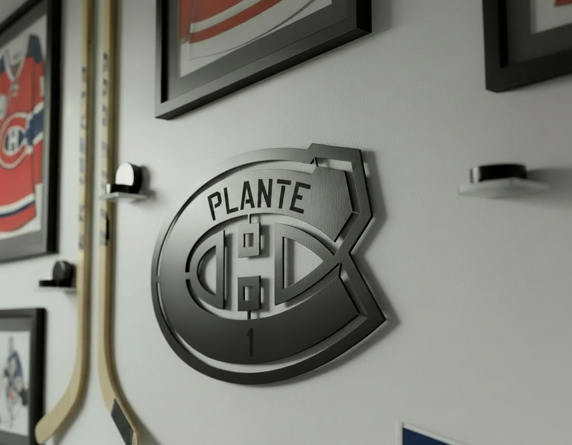 Découpe laser en bois des ANCIENS JOUEURS des Canadiens de Montréal.