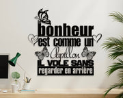 Le bonheur est comme un papillon – 24 po