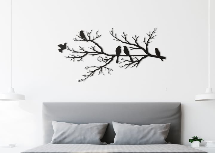 Branche d'oiseaux – Rustique Chic