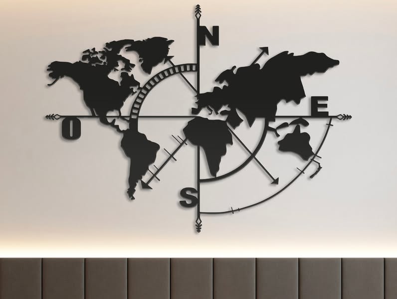 Carte du monde – styles au choix