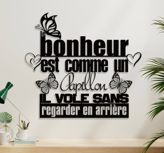 Citation sur le bonheur – 24 po