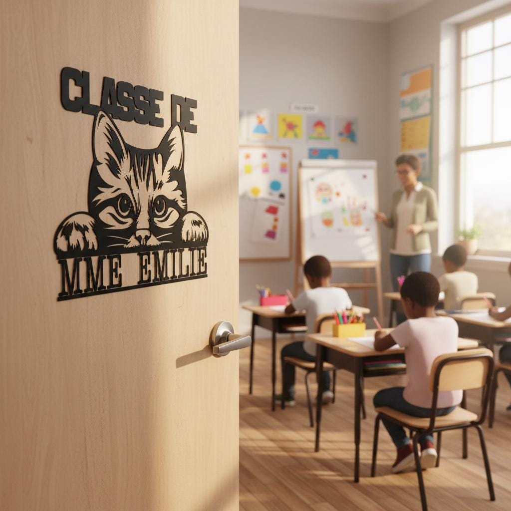 Cadeaux parfaits pour des enseignants Affiche pour porte ou murale.