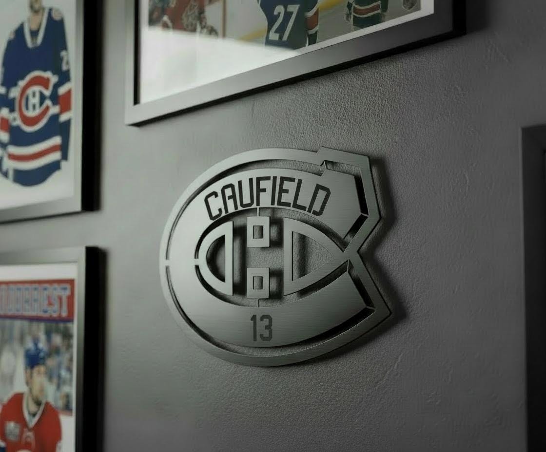 Découpe laser en bois des JOUEURS des Canadiens de Montréal 2026
