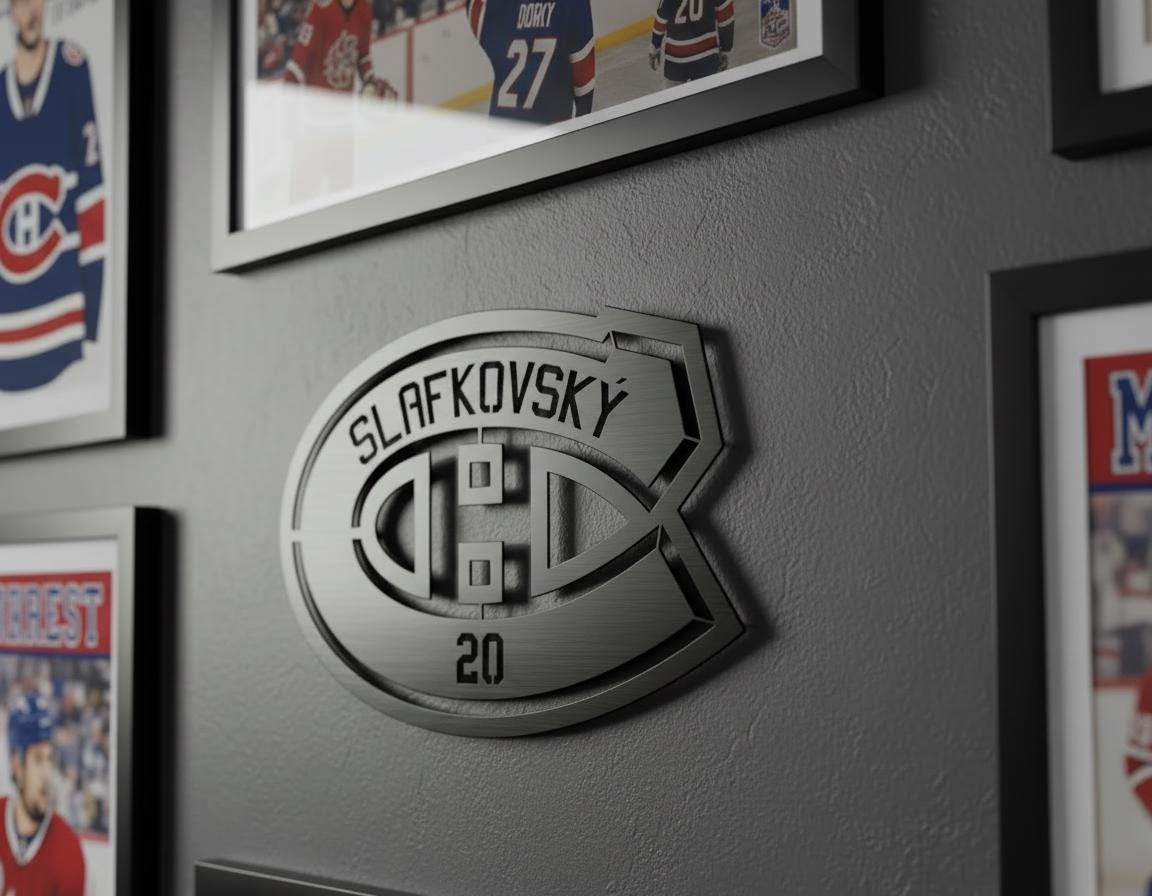 Découpe laser en bois des JOUEURS des Canadiens de Montréal 2026