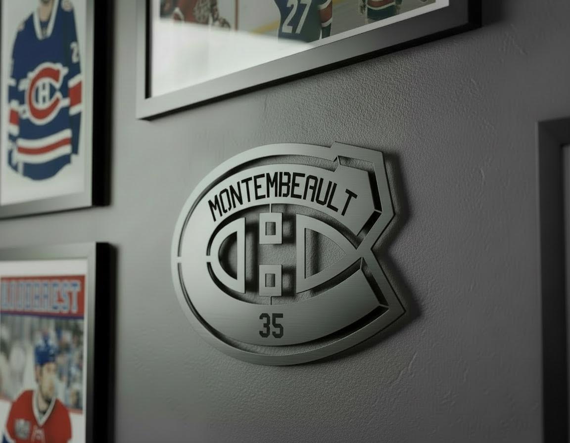 Découpe laser en bois des JOUEURS des Canadiens de Montréal 2026