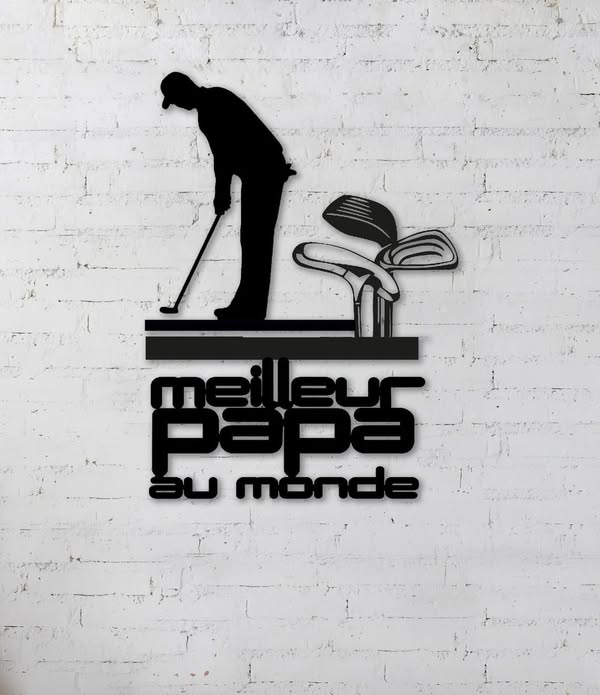 Meilleur Papa du monde – Golf – 20 po
