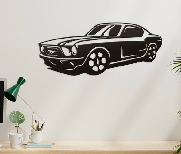 Mustang Vintage noir – Rustique Chic