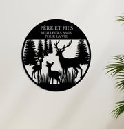 Père et fils meilleurs amis – 12 po