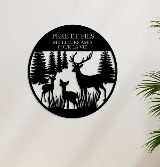 Père et fils meilleurs amis – 12 po