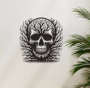 Skull avec branche – 15 po