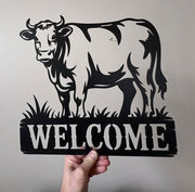 Vache Welcome – Rustique Chic